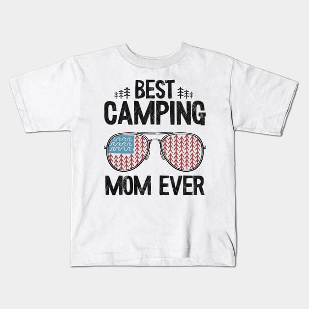 Best Camping Mom Ever Funny Camping Kids T-Shirt by Kuehni